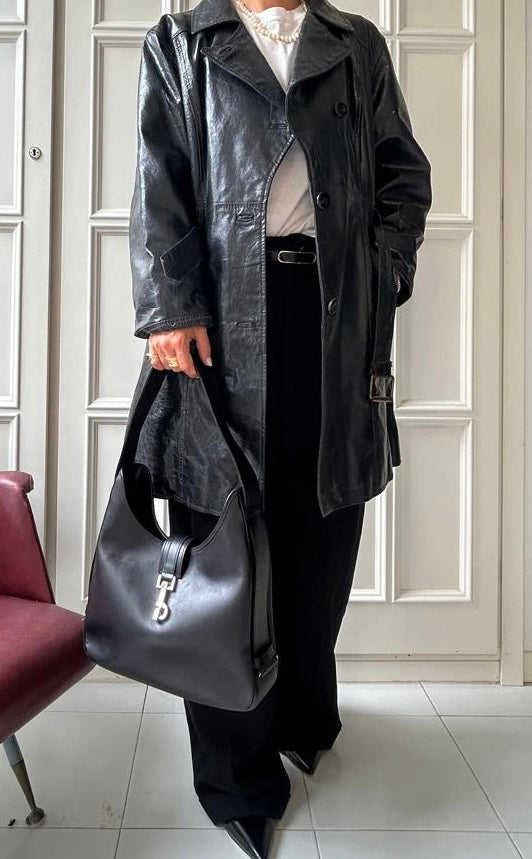 Trench in pelle