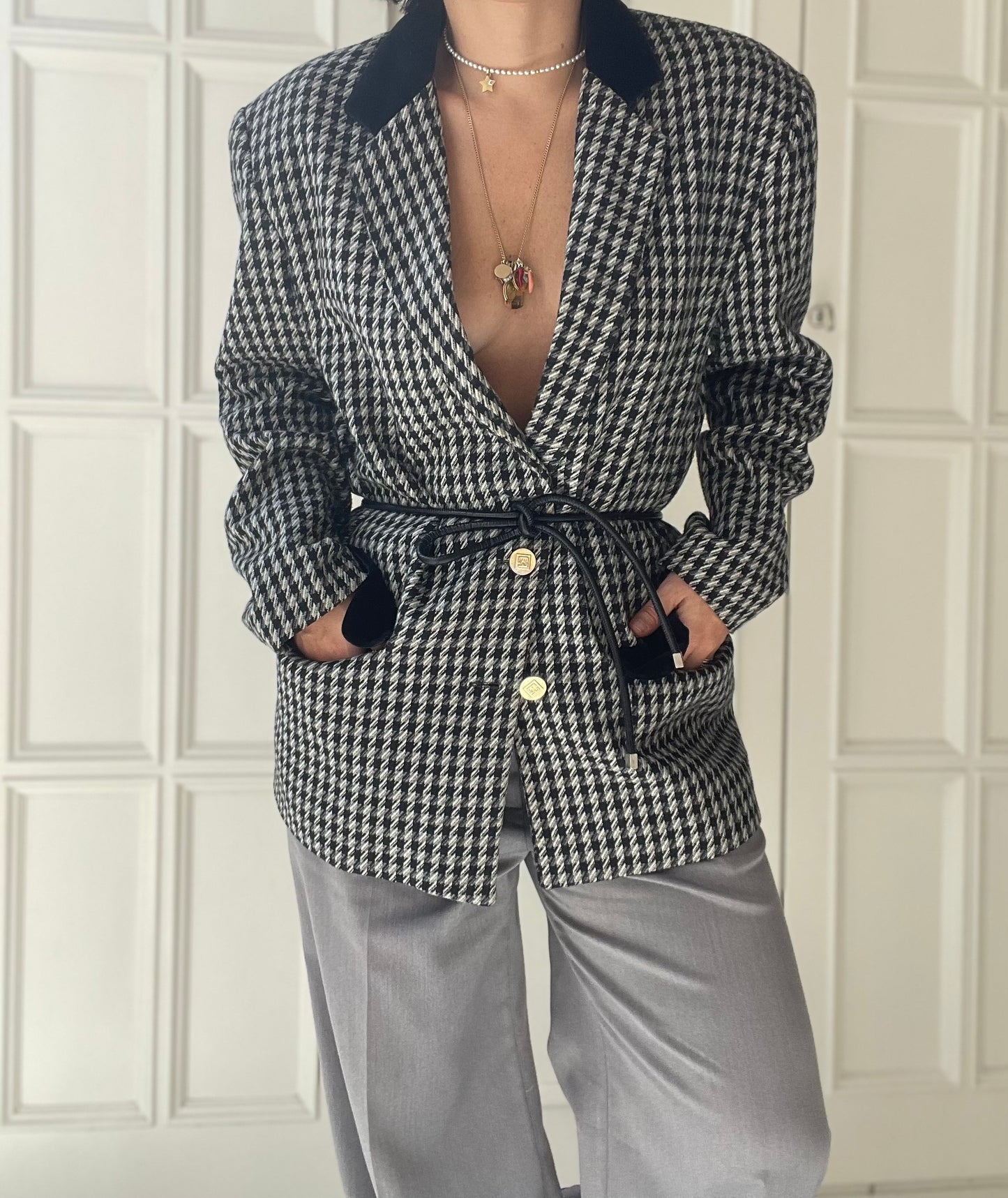 BLAZER PIED DE POULE