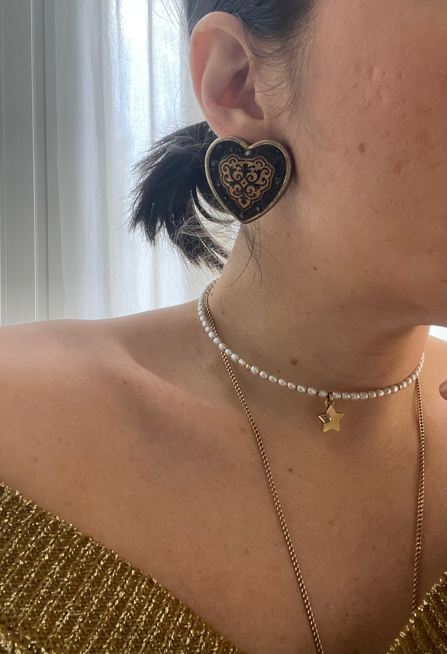 ORECCHINI VINTAGE CUORE