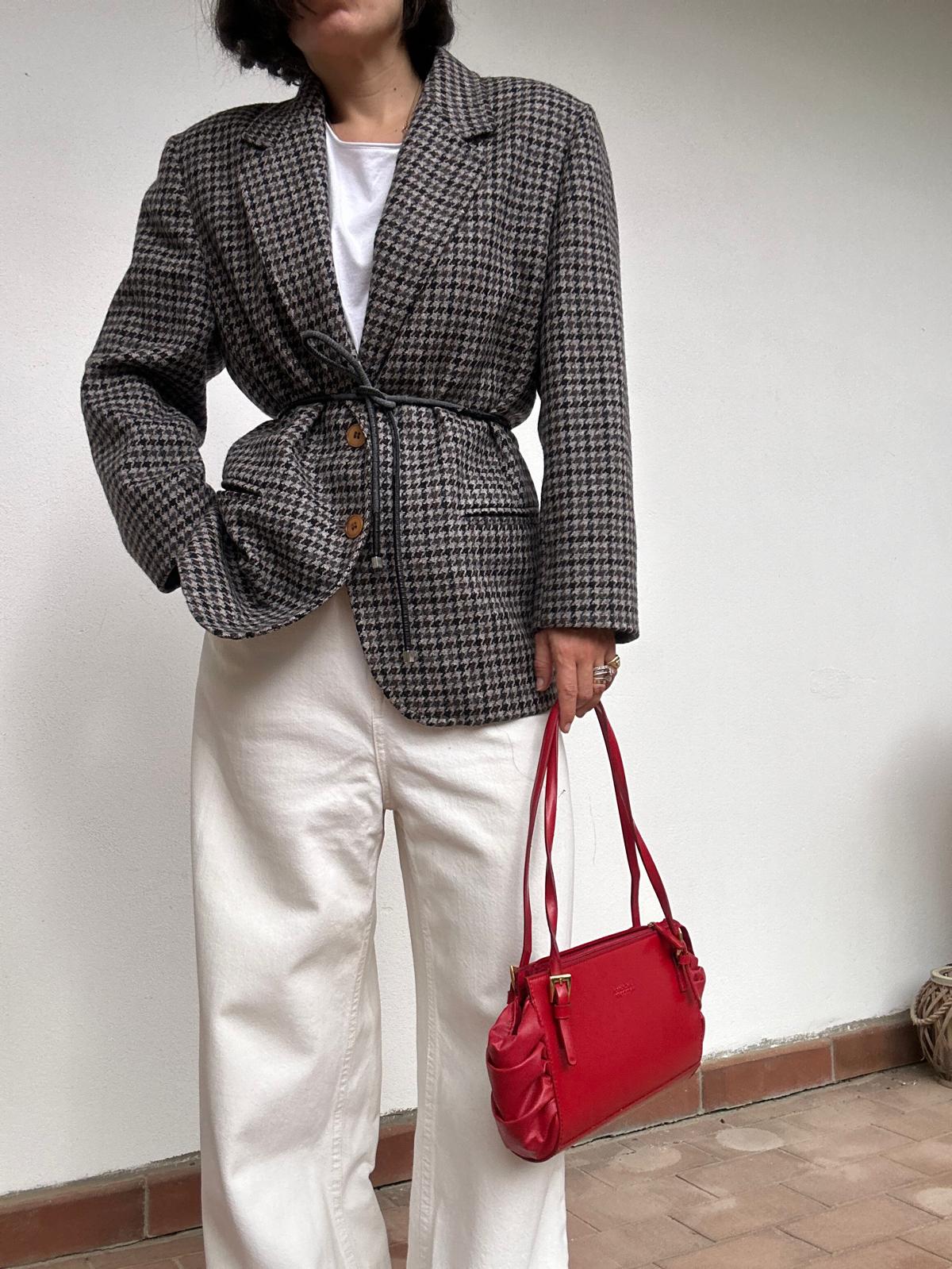 Blazer pied de poule