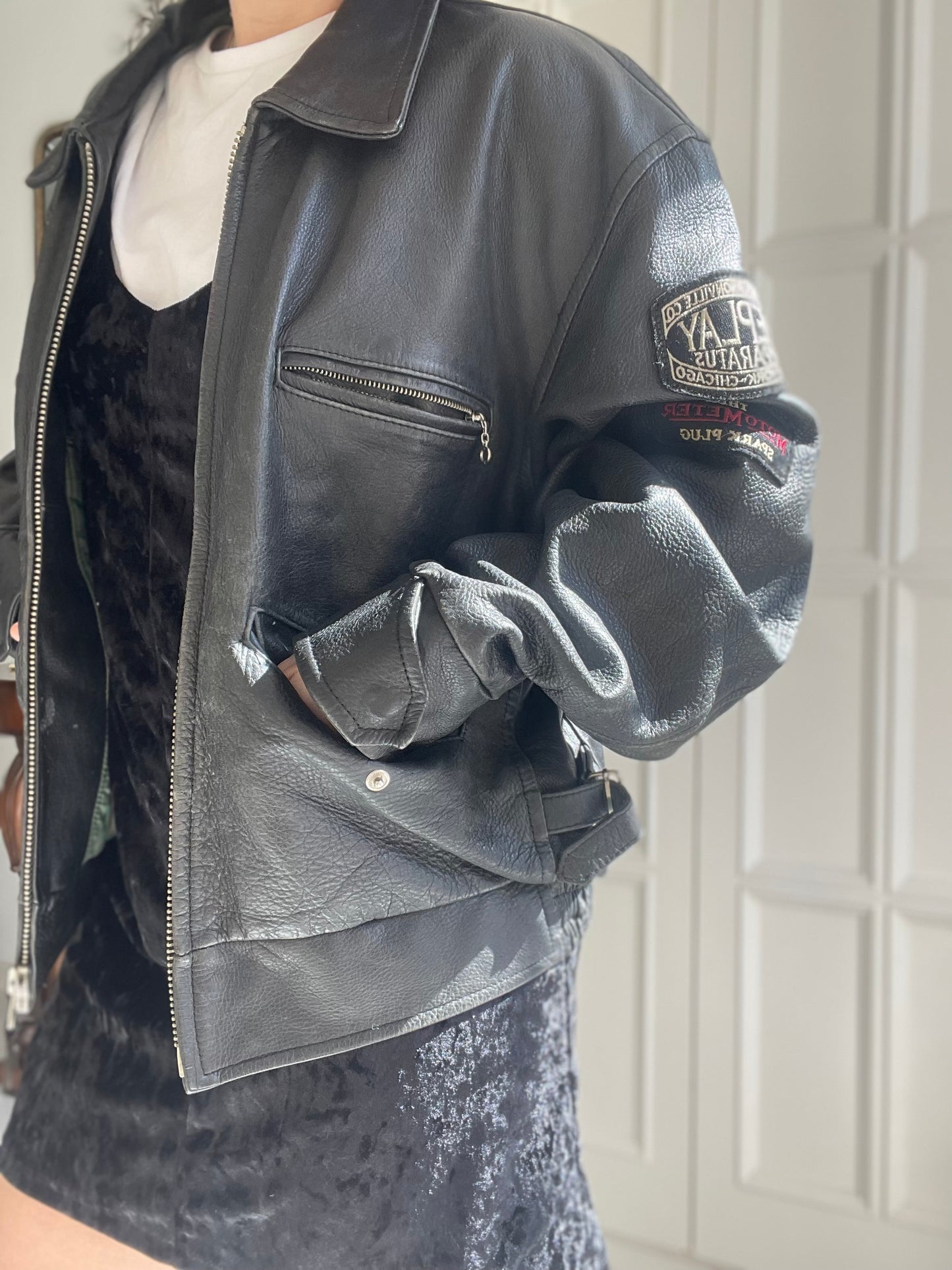 LEATHER JACKET REPLAY