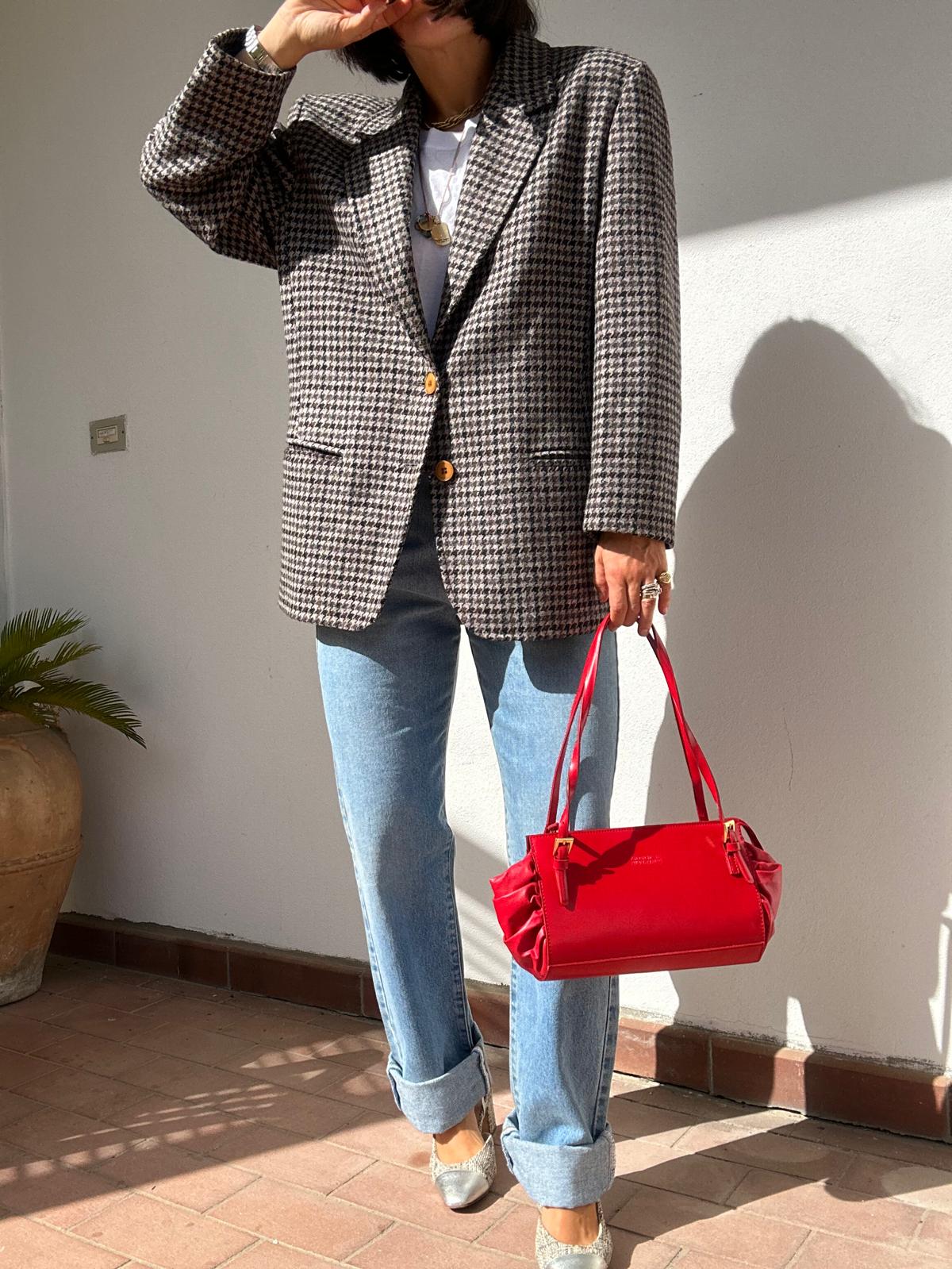 Blazer pied de poule