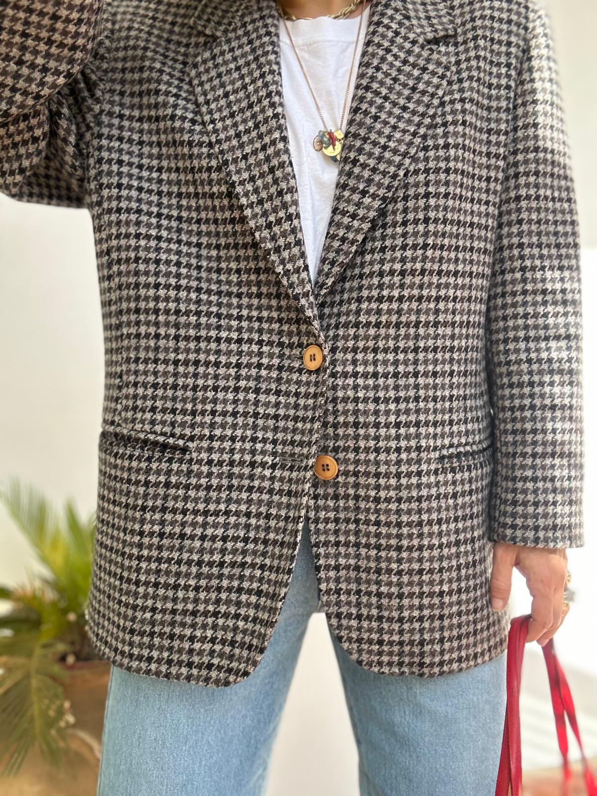 Blazer pied de poule