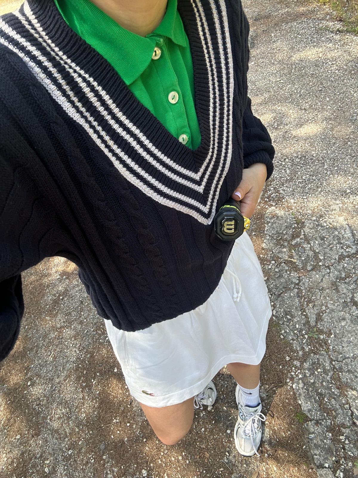 Cardigan vintage sporty