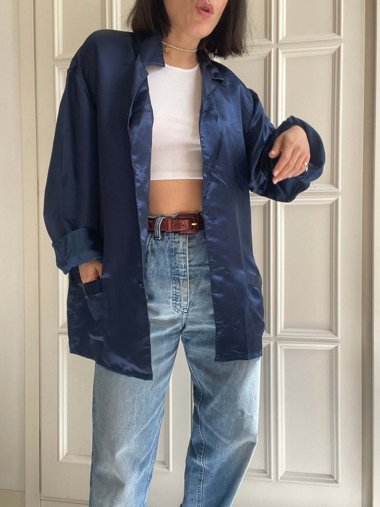 CAMICIA GIACCA IN SETA