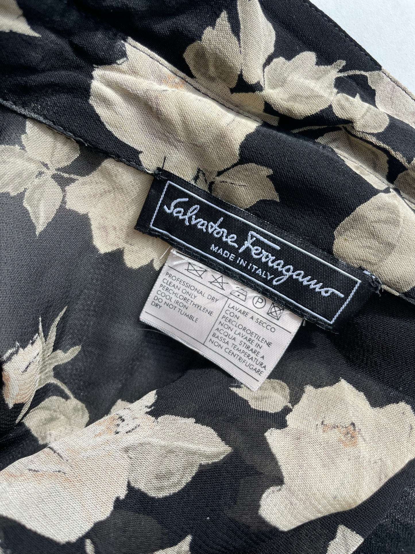 CAMICIA IN SETA SALVATORE FERRAGAMO