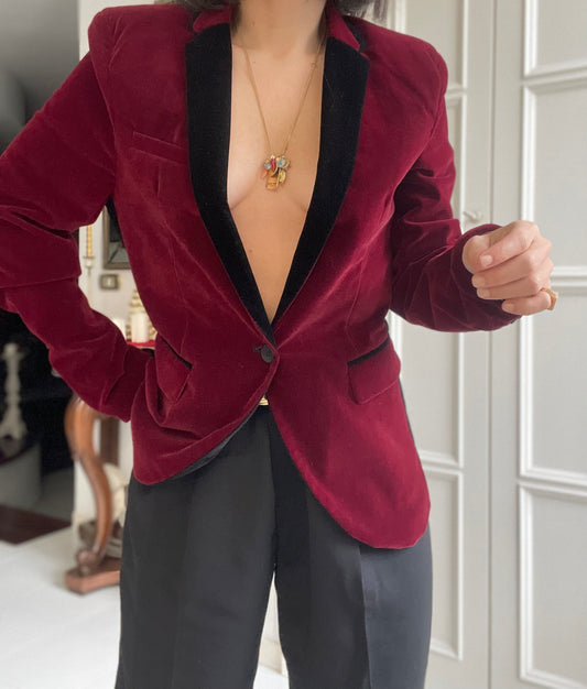 BLAZER SARTORIALE IN VELLUTO