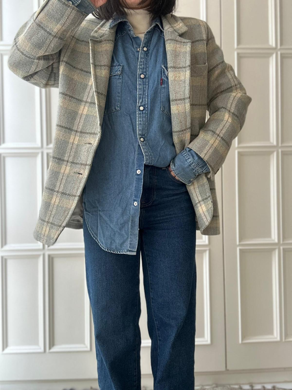 Blazer misto cashmere