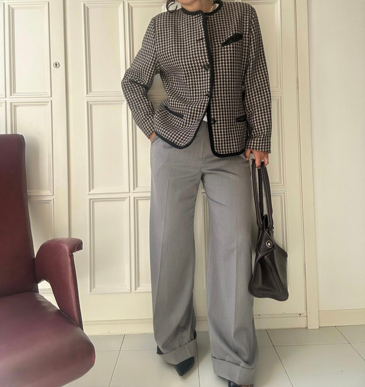 Piede de poule jacket