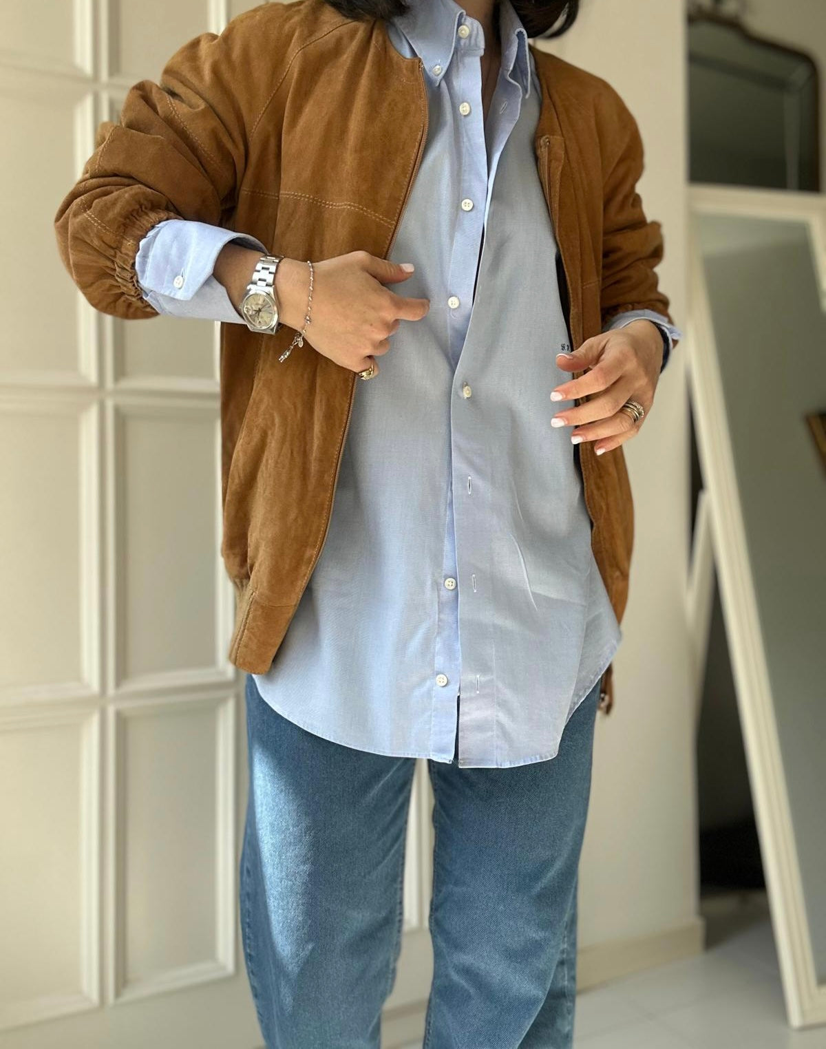 Bomber camoscio