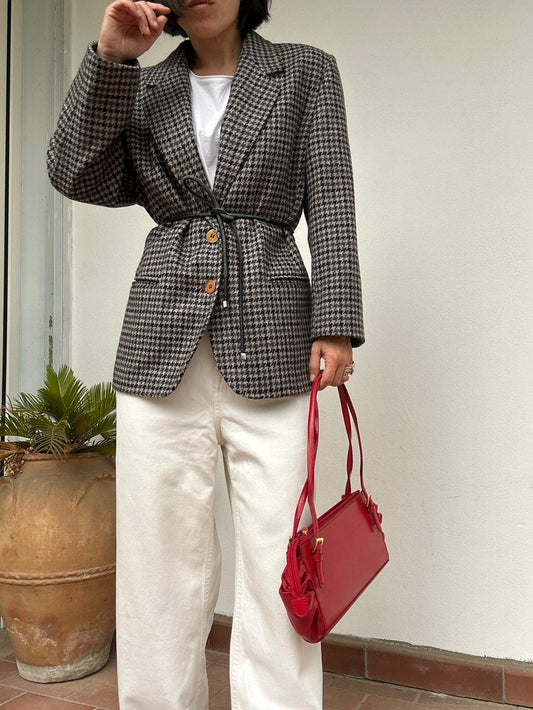 Blazer pied de poule