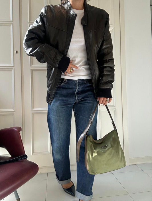 Bomber in pelle