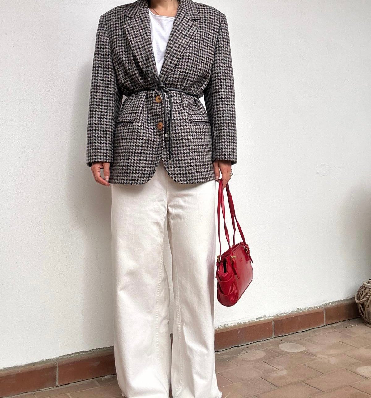 Blazer pied de poule