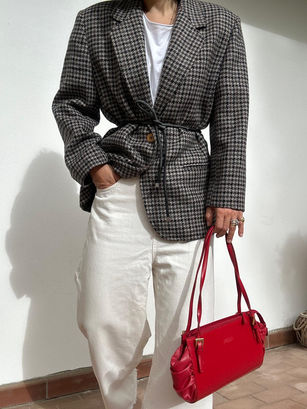 Blazer pied de poule
