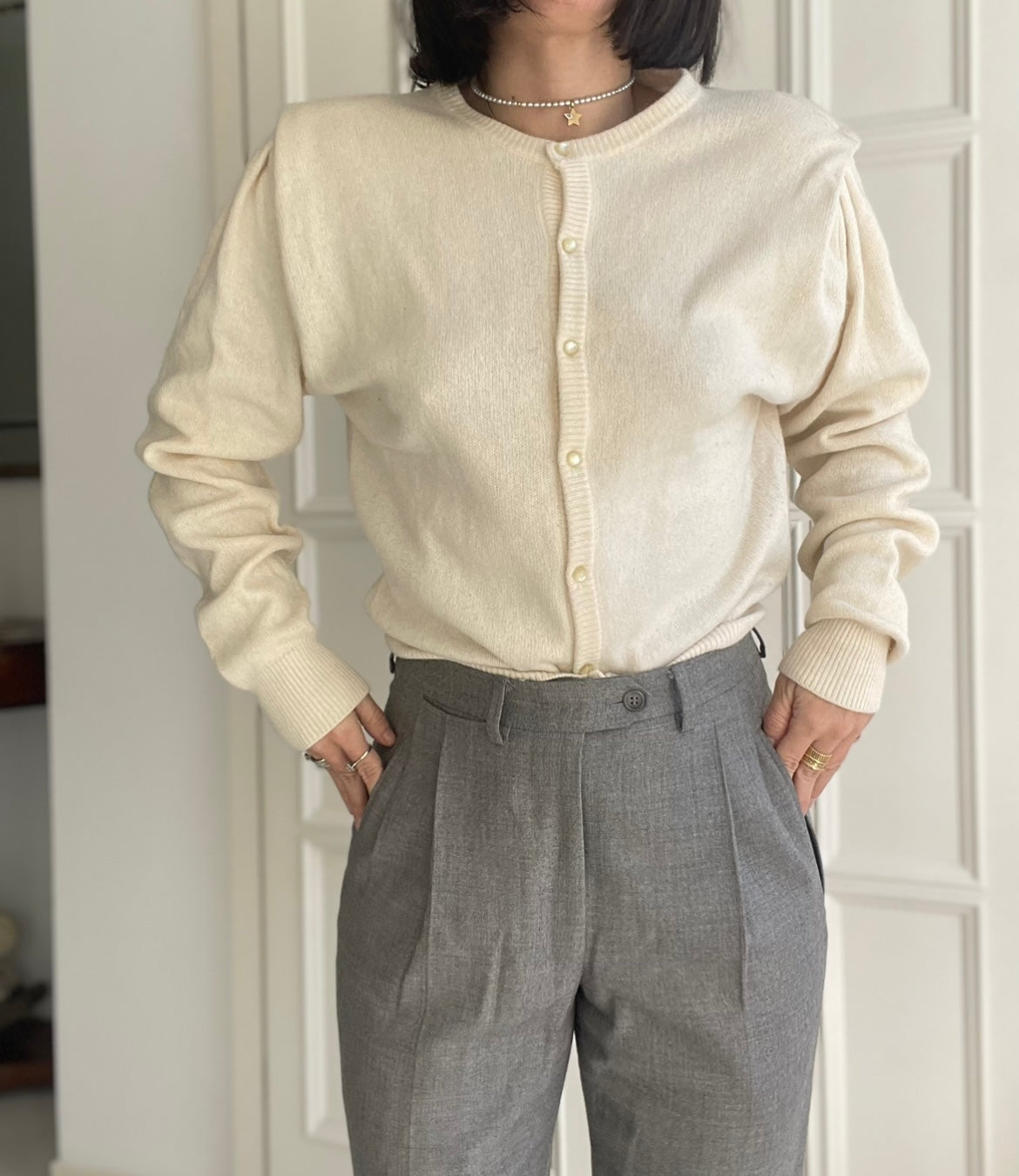 CARDIGAN PANNA LANA E ANGORA