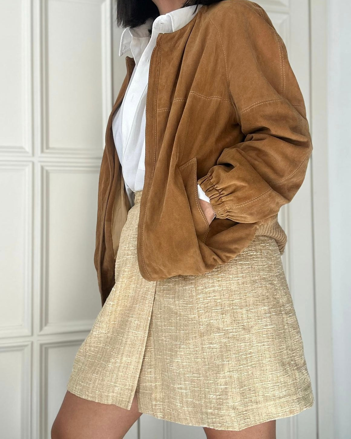 Bomber suede