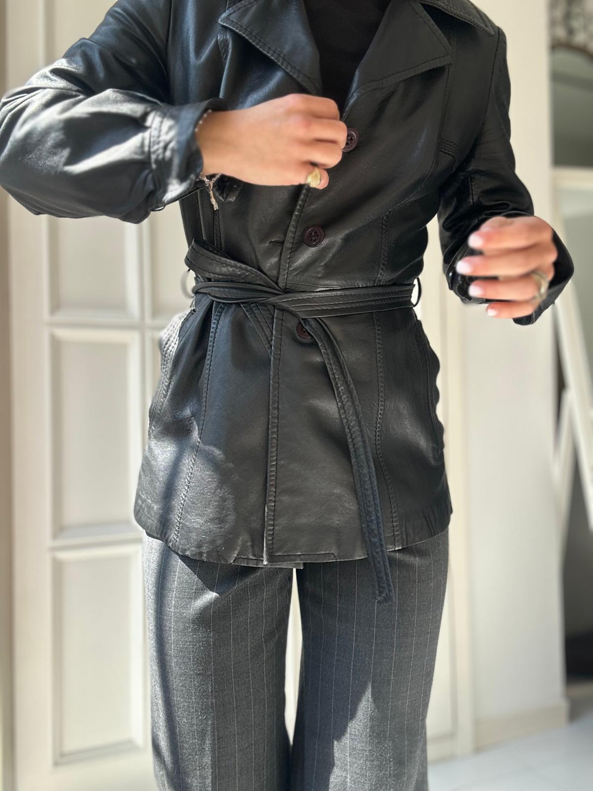 Blazer in pelle