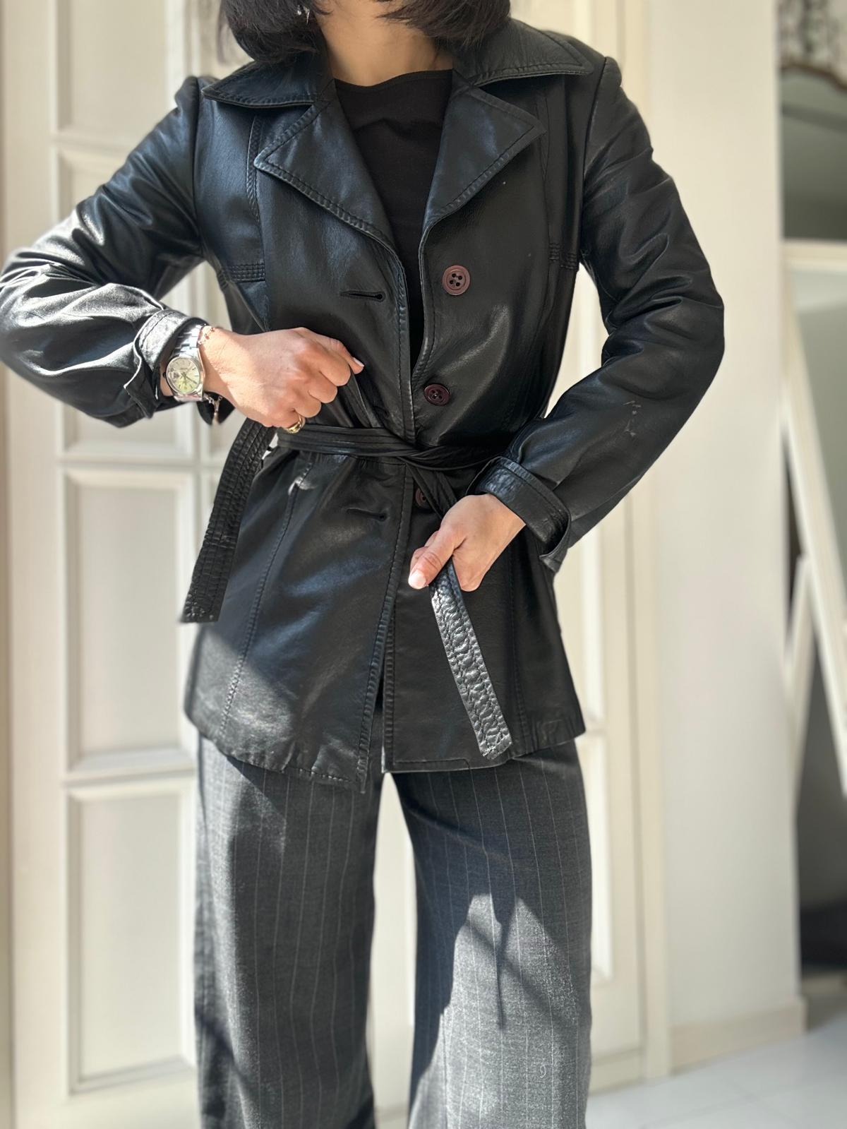 Blazer in pelle