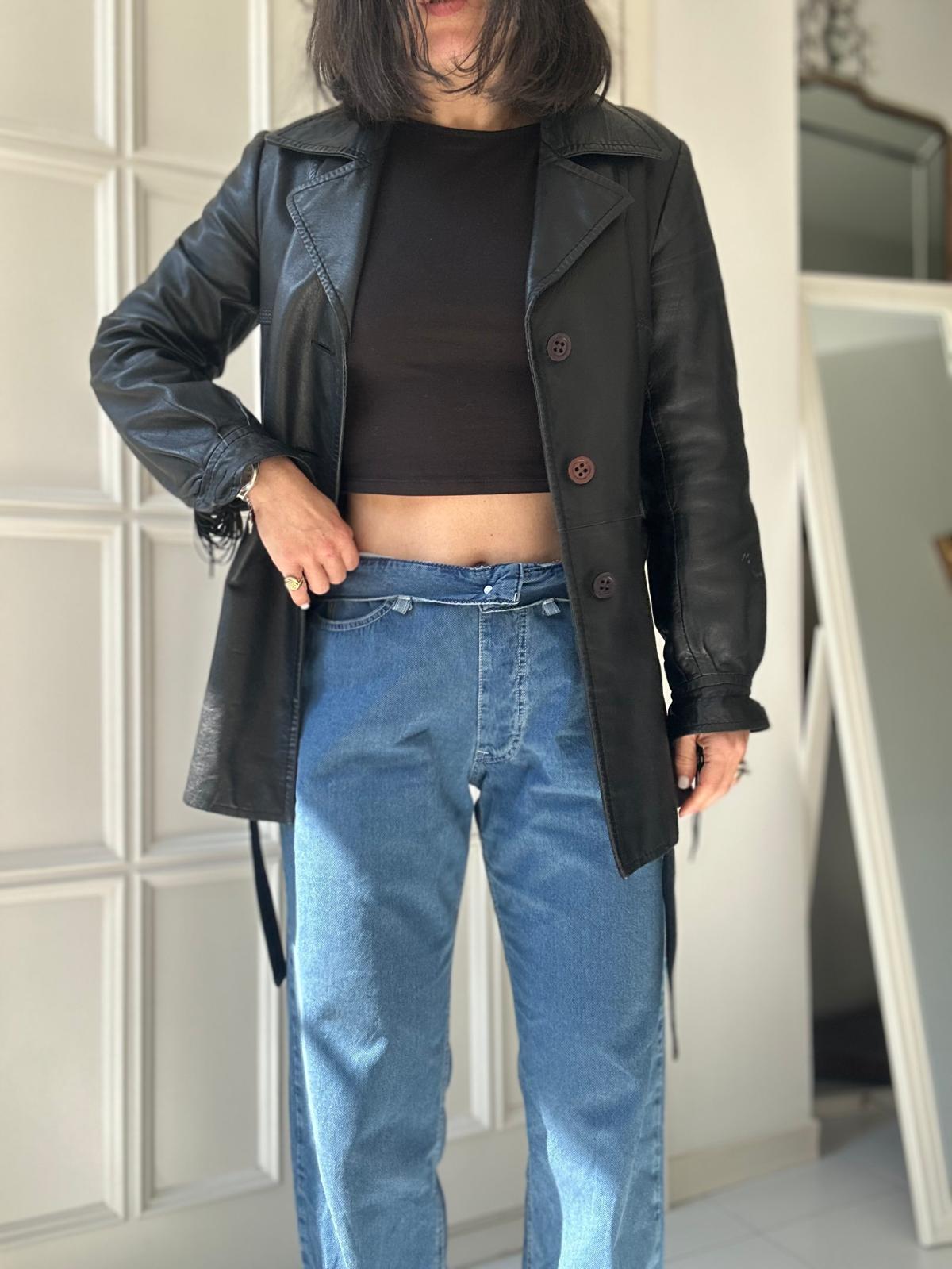 Blazer in pelle