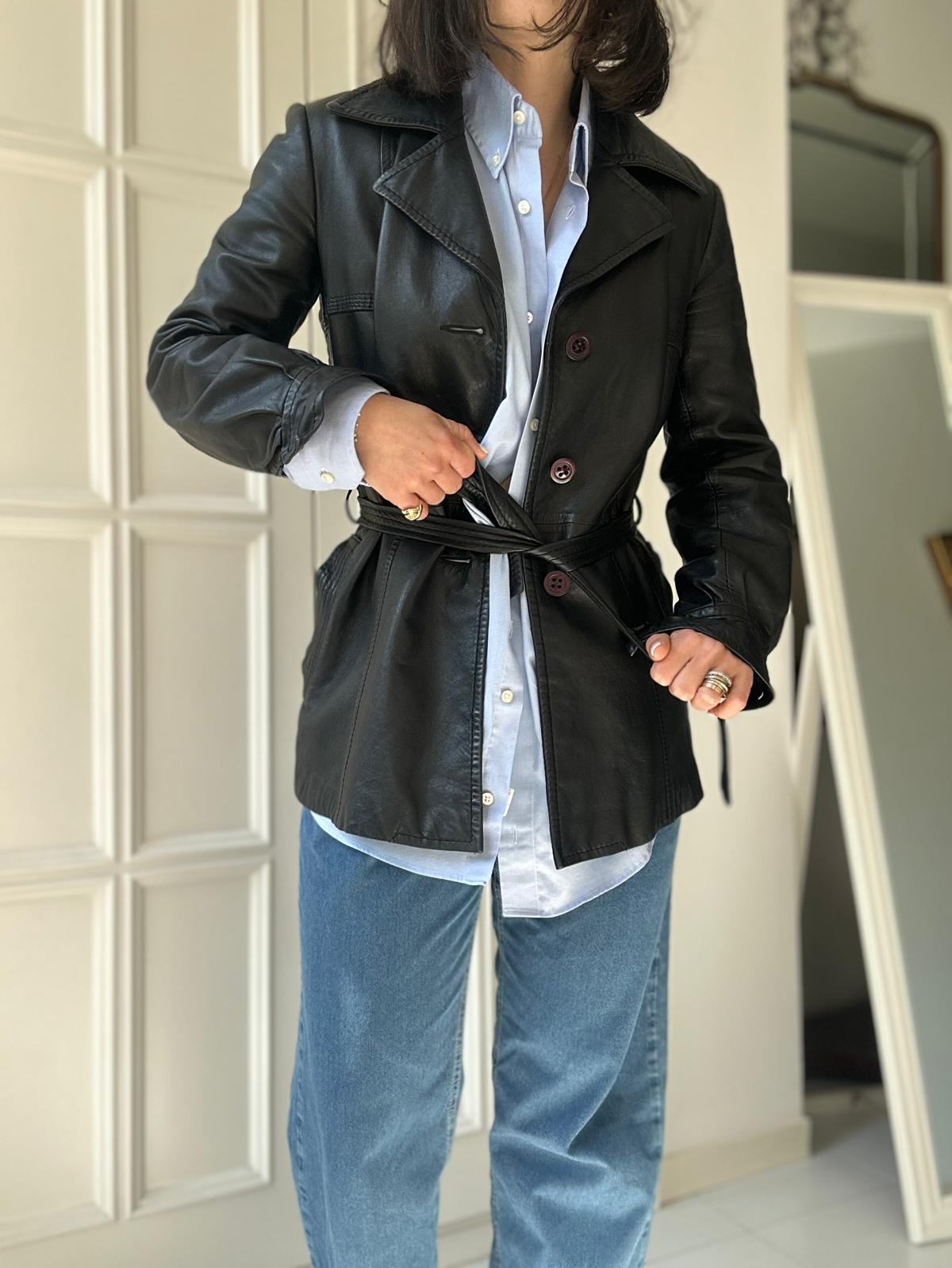 Blazer in pelle