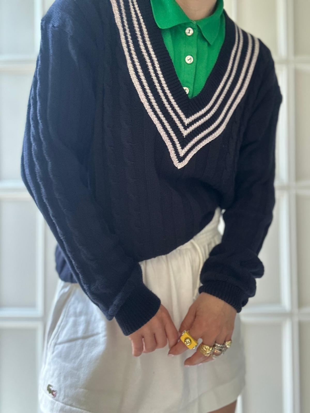 Cardigan vintage sporty