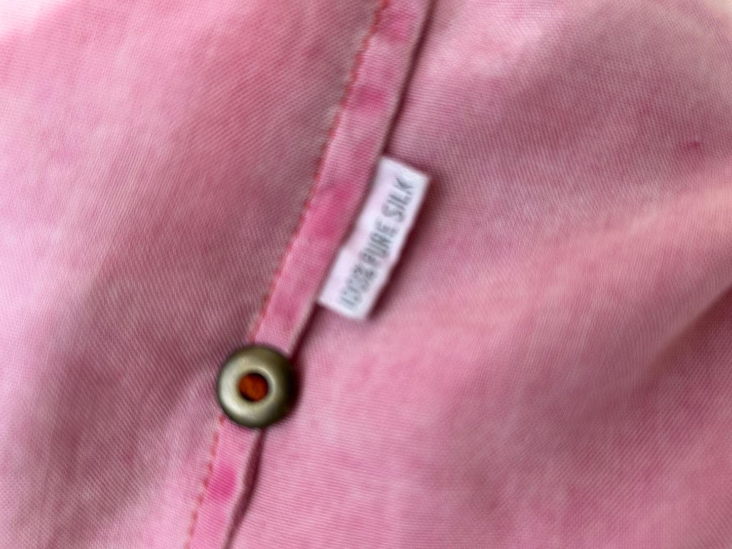 Camicia in pura seta rosa
