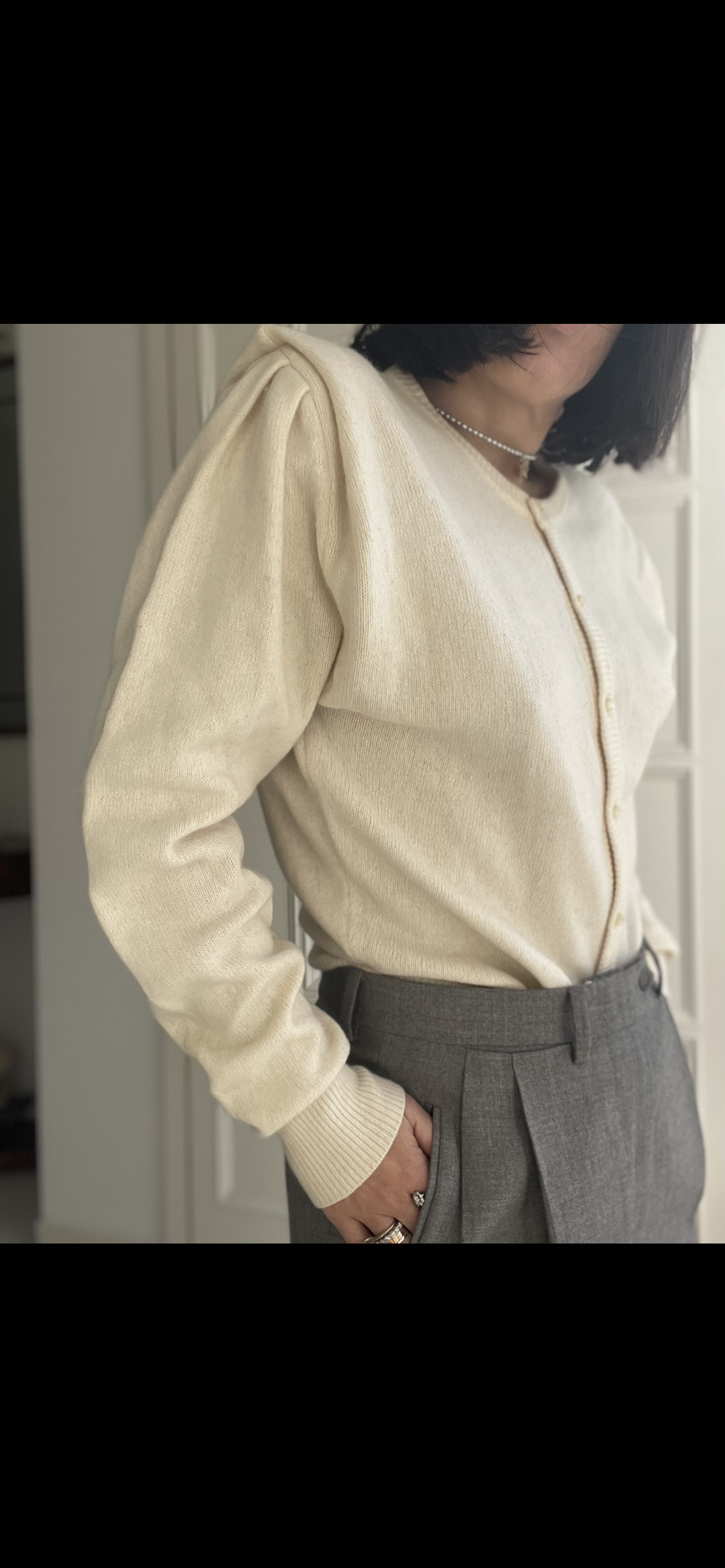 CARDIGAN PANNA LANA E ANGORA