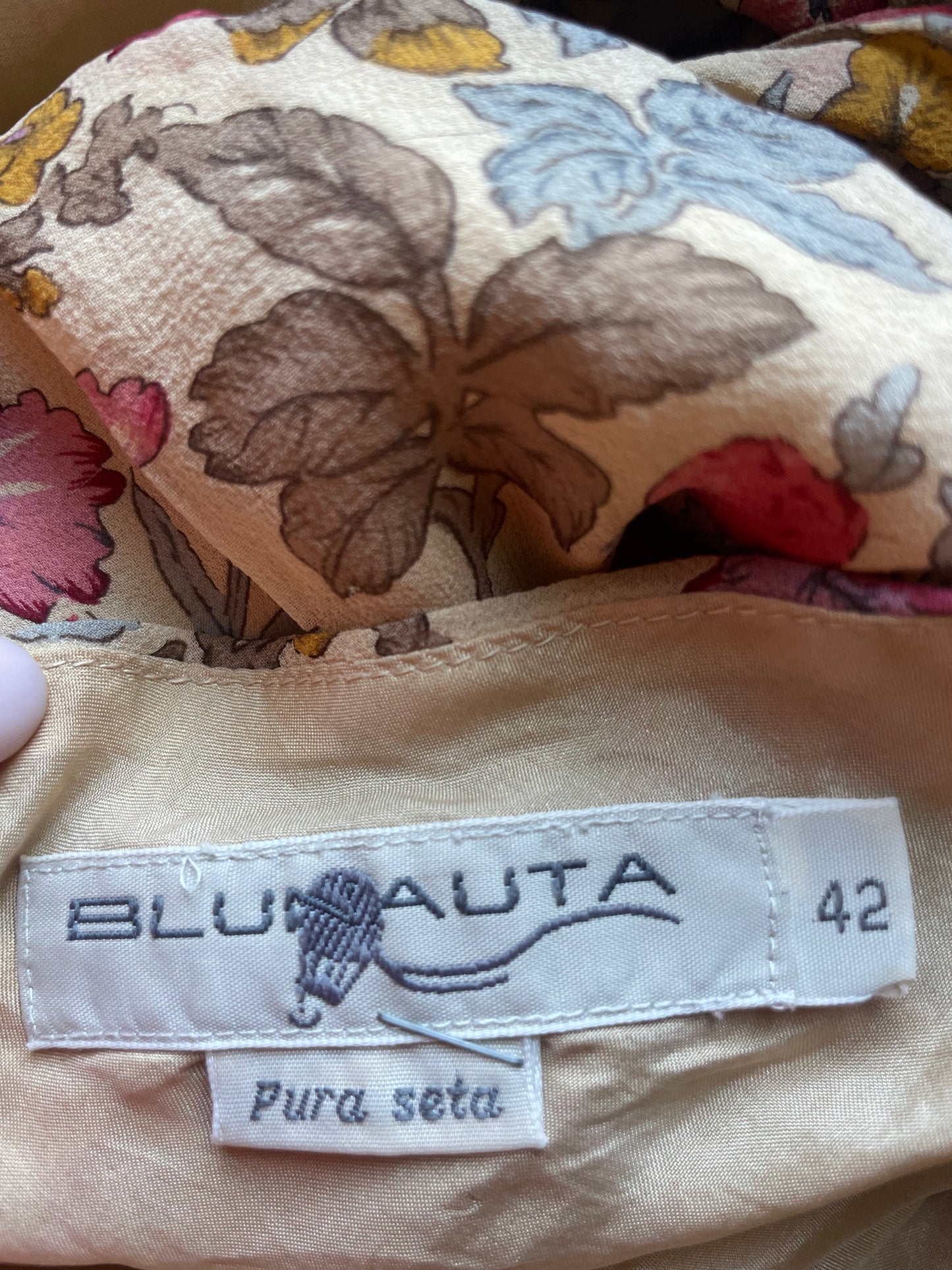 Abito vintage in pura seta