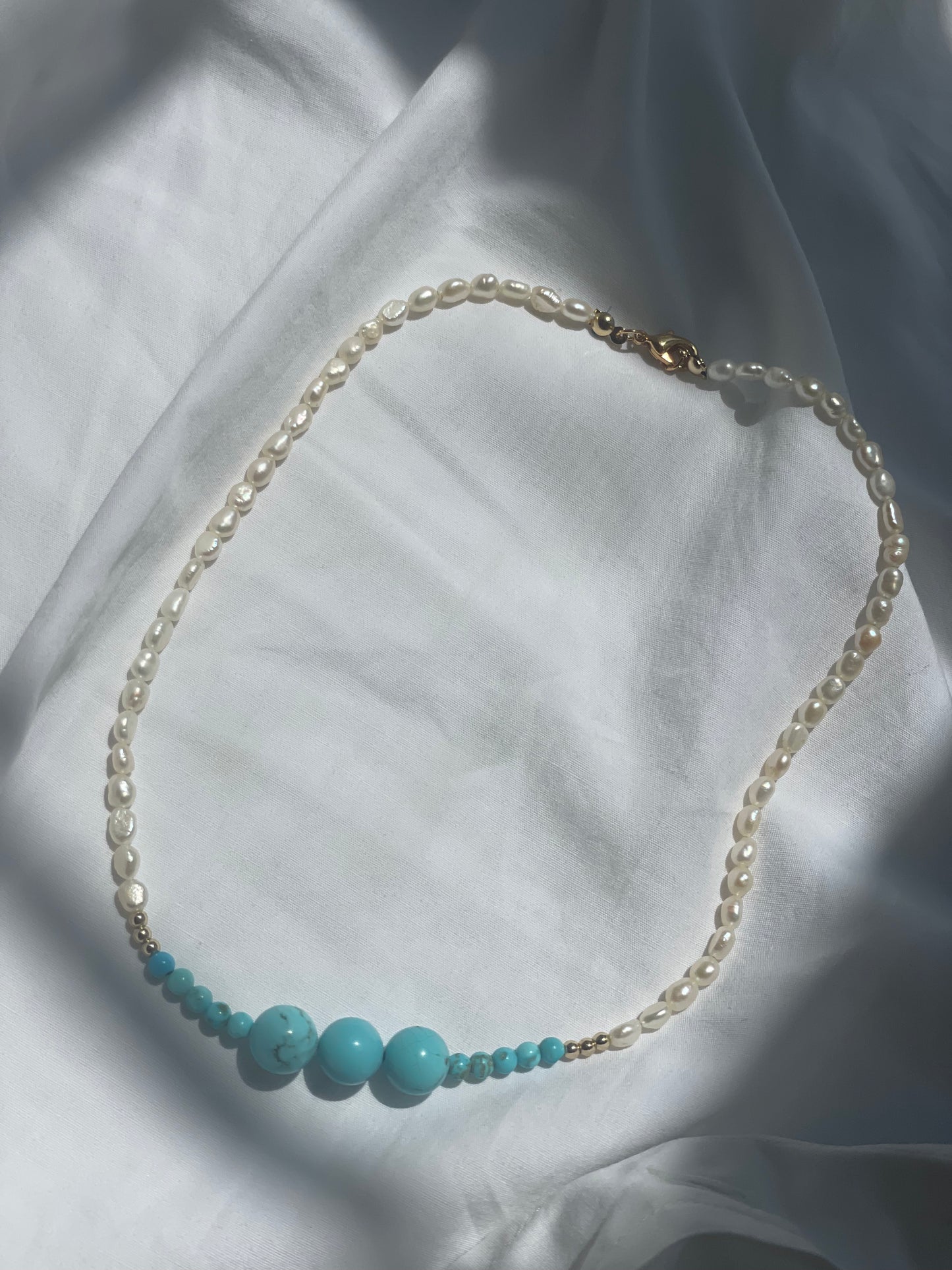 COLLANA PERLE DI FIUME E TURCHESE