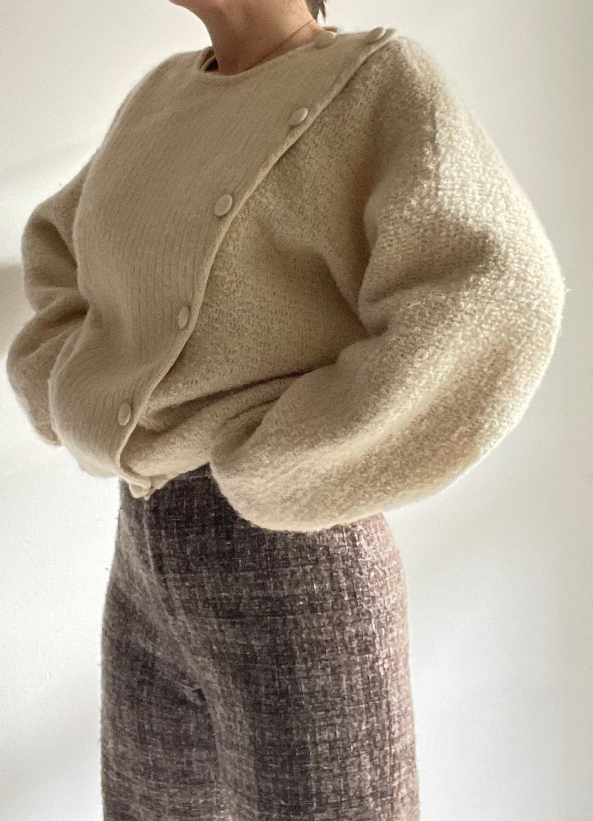 ALPACA CREAM BOMBER