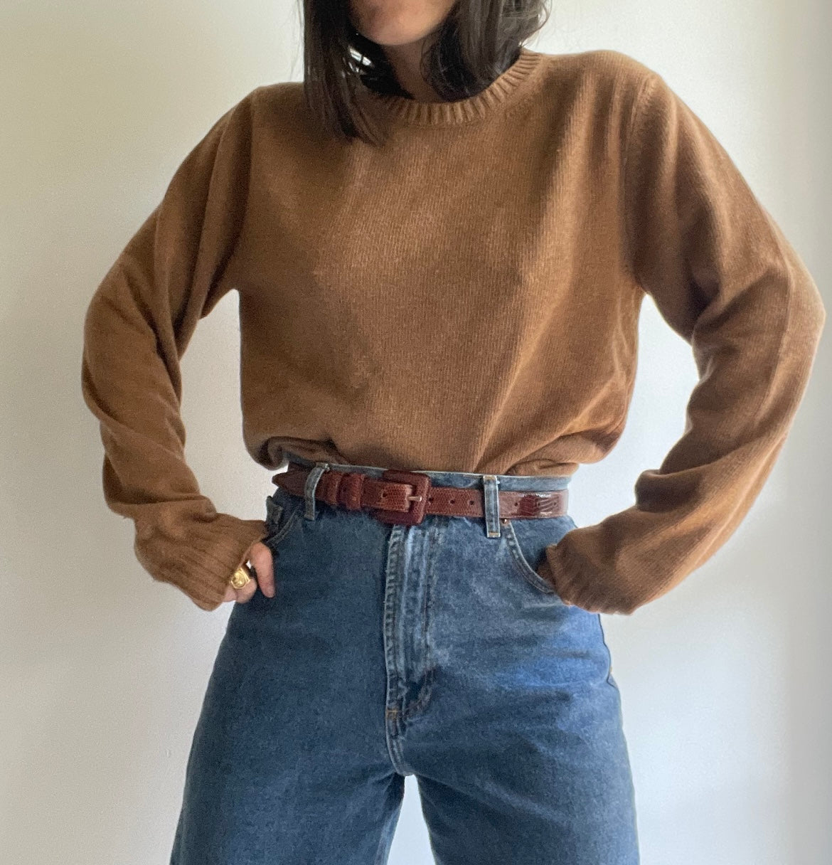 PURE CASHMERE CREW NECK PULL