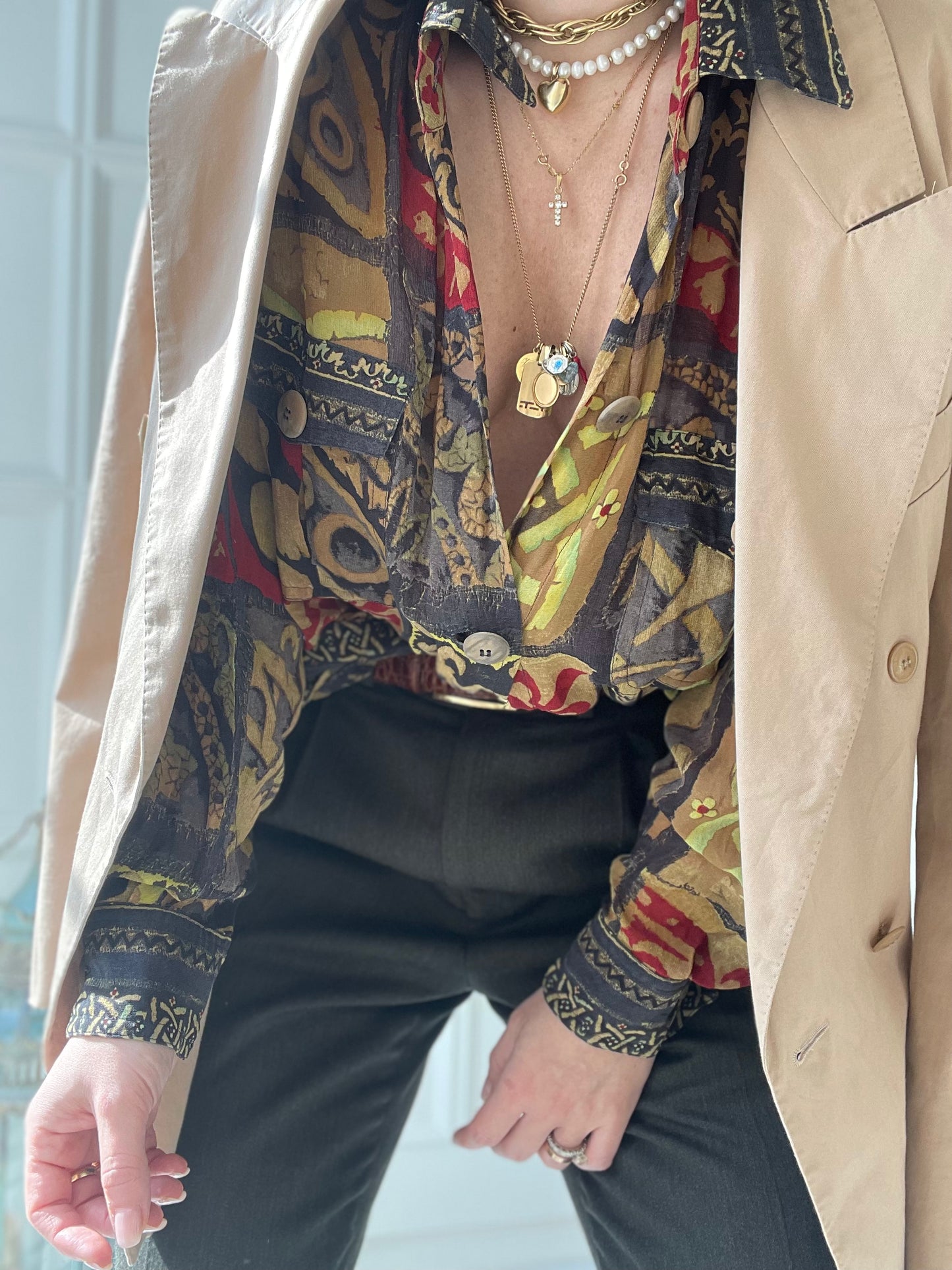 CAMICIA SETA FANTASIA