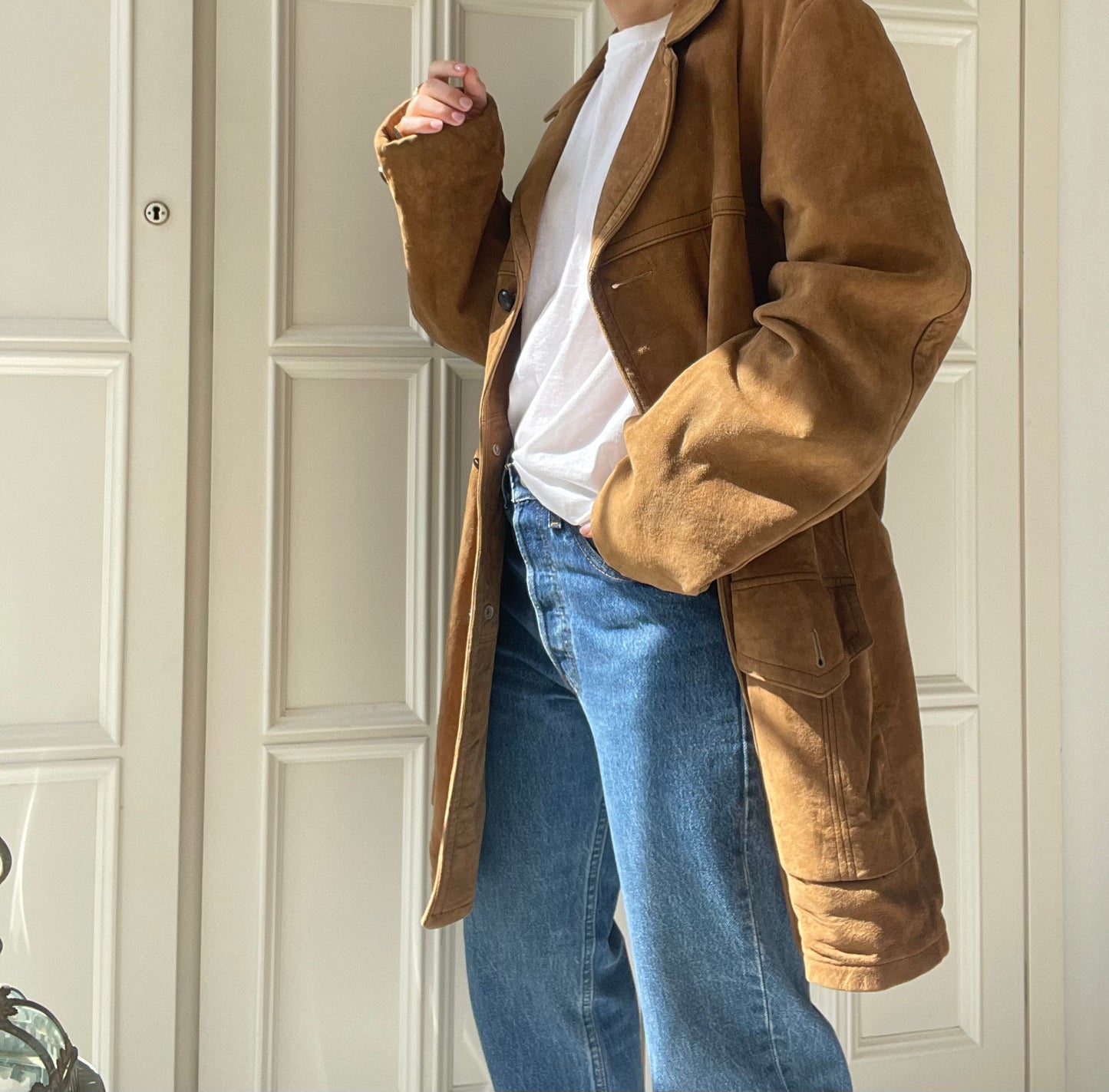 GIACCA CAMOSCIO OVERSIZE