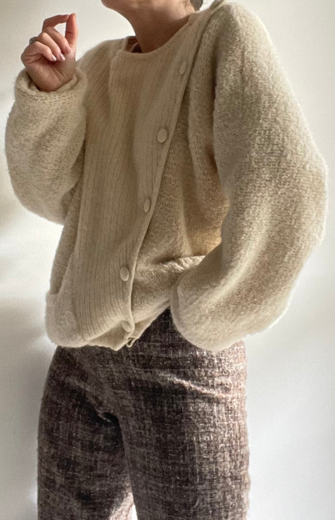 ALPACA CREAM BOMBER