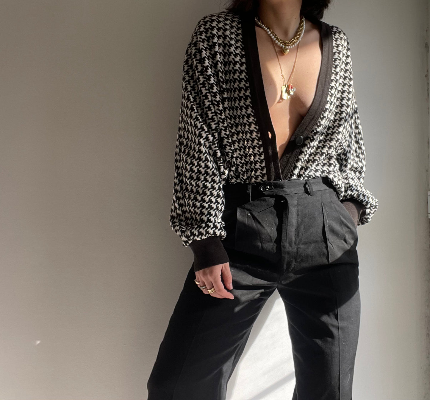 PURE WOOL POCKETS CARDIGAN