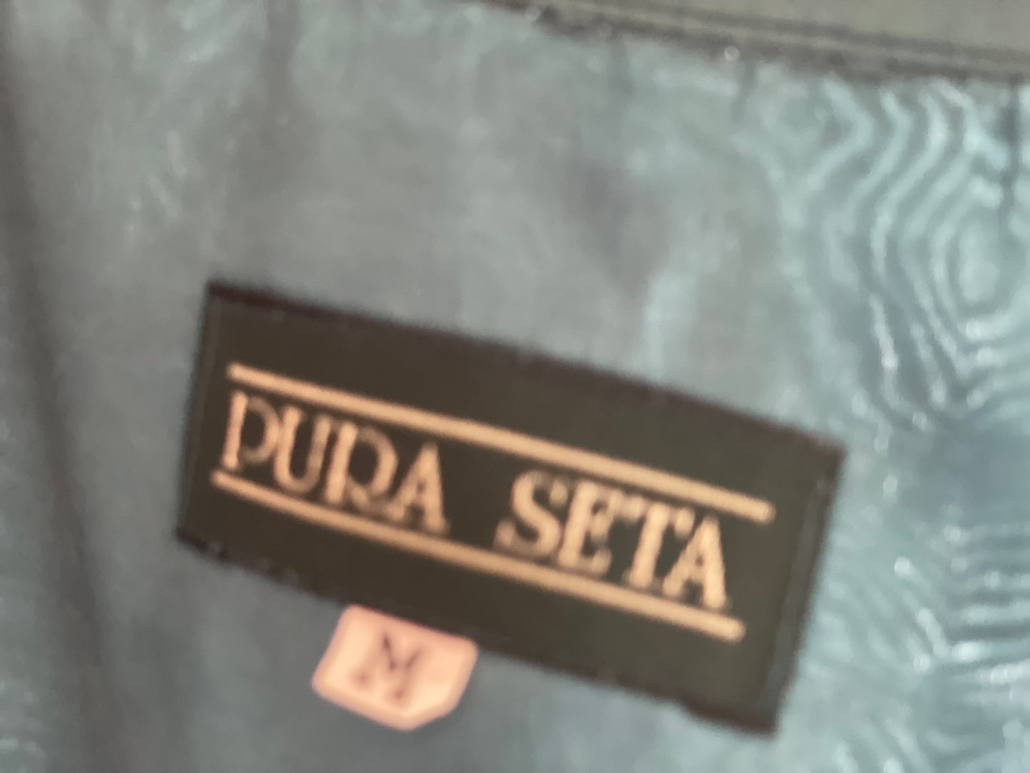 CAMICIA PURA SETA PETROLIO