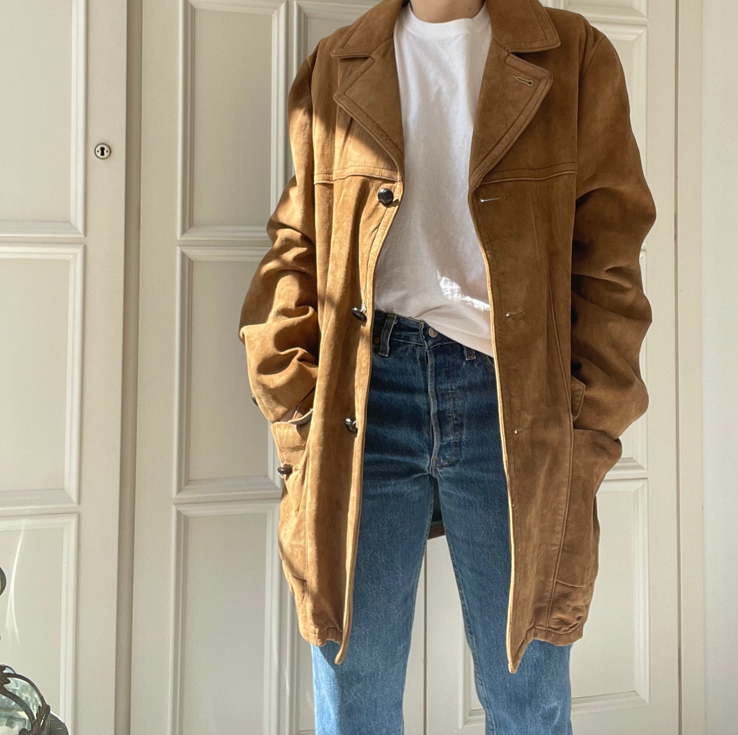 GIACCA CAMOSCIO OVERSIZE