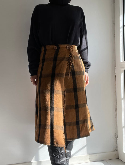CASHMERE MIDI SKIRT