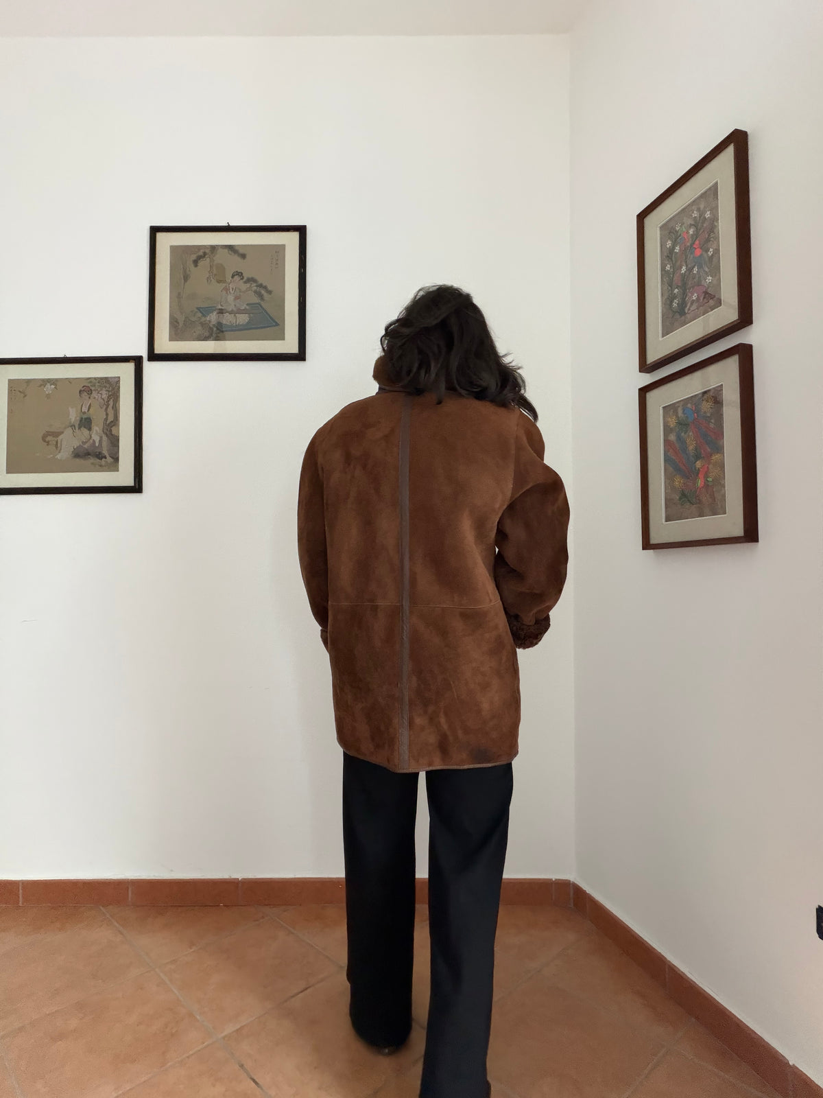 Montone shearling cioccolato