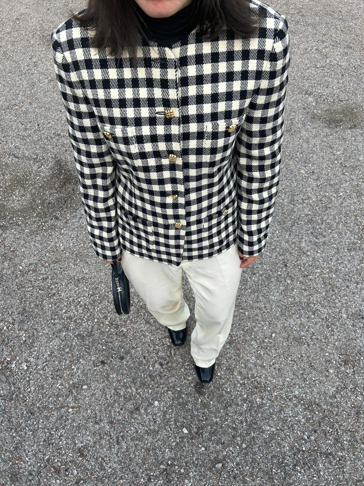 Blazer angora vichy
