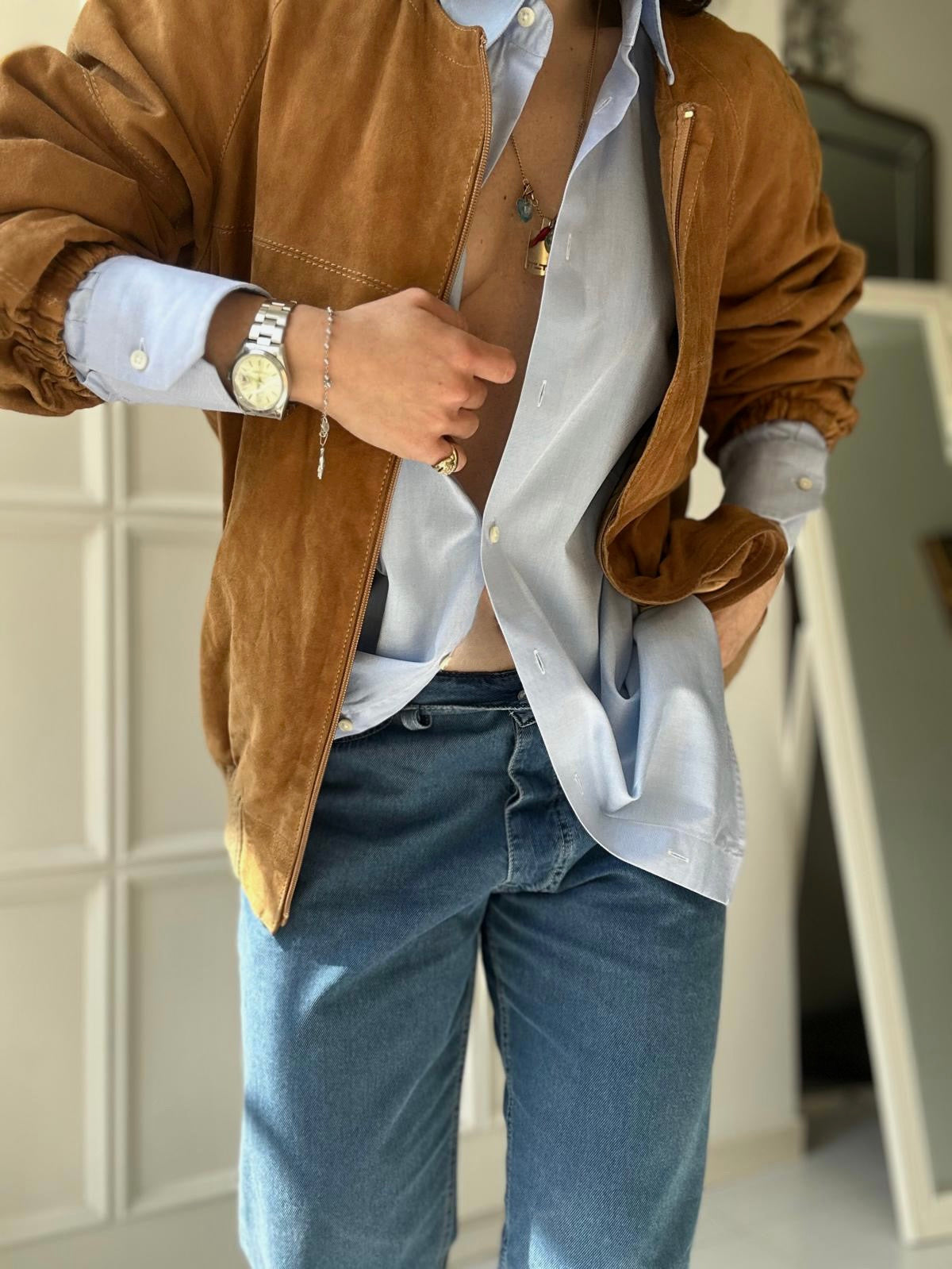 Bomber camoscio