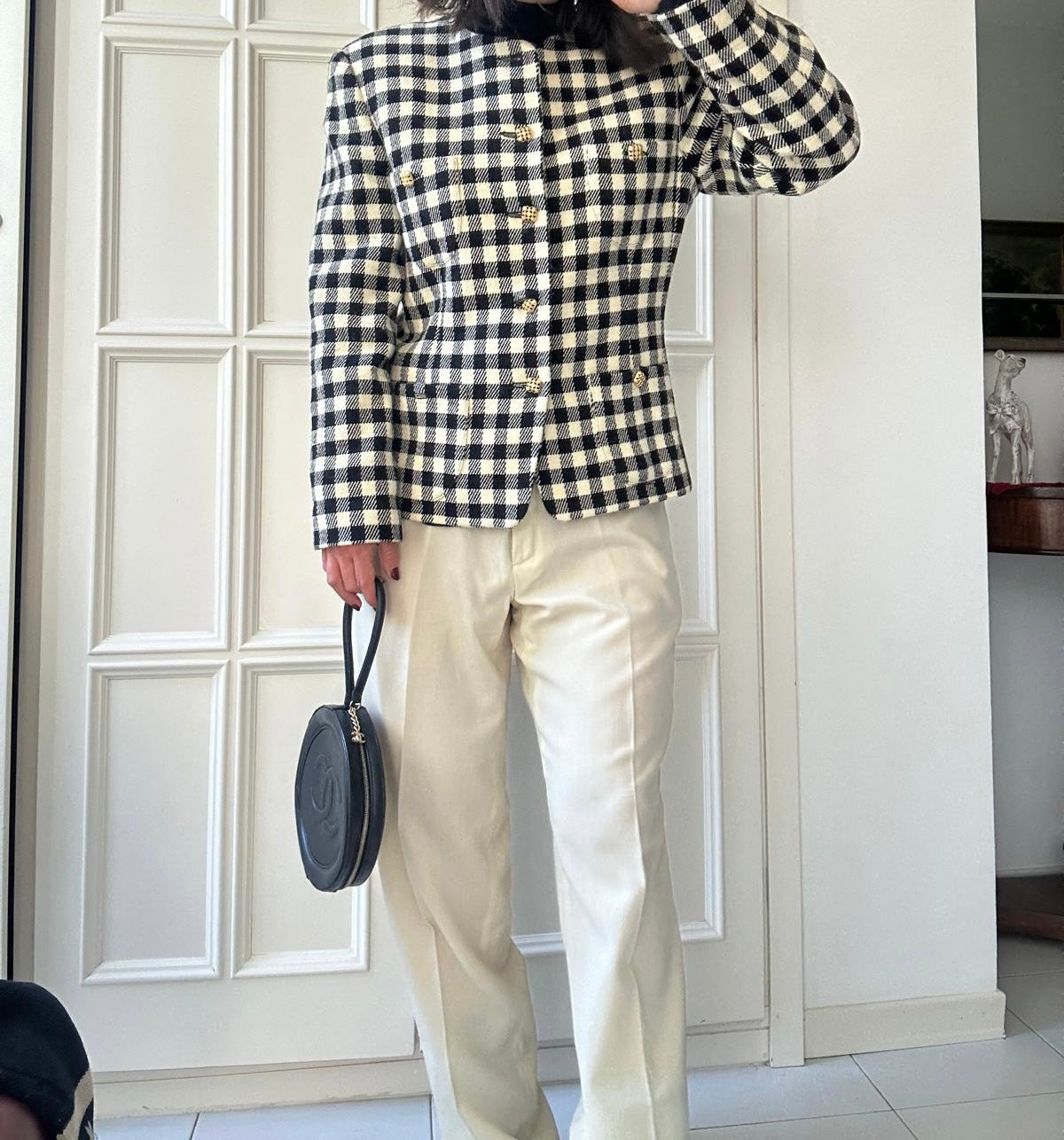 Blazer angora vichy