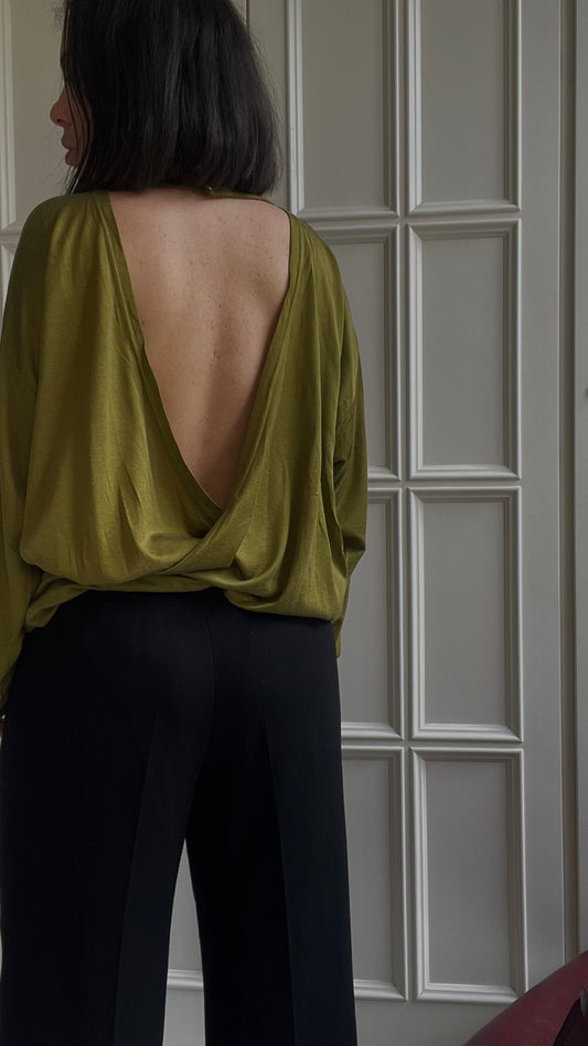 Blusa in seta ysl