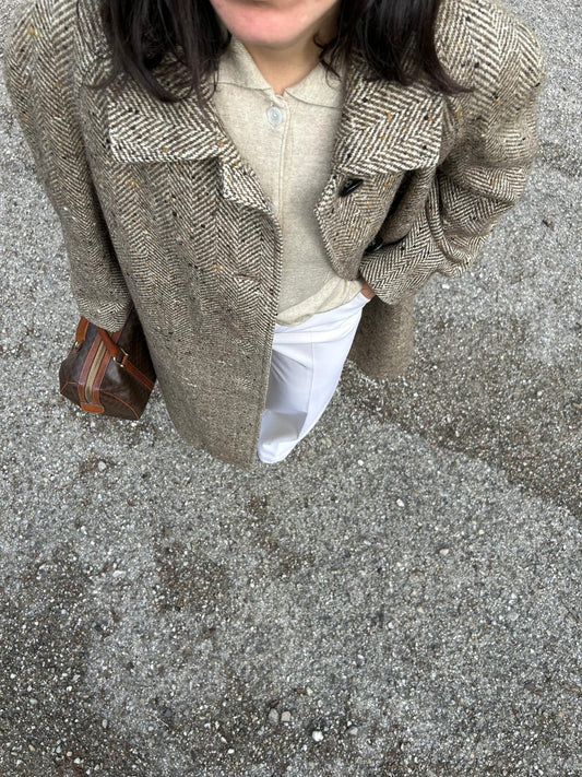 Cappotto vintage spigato