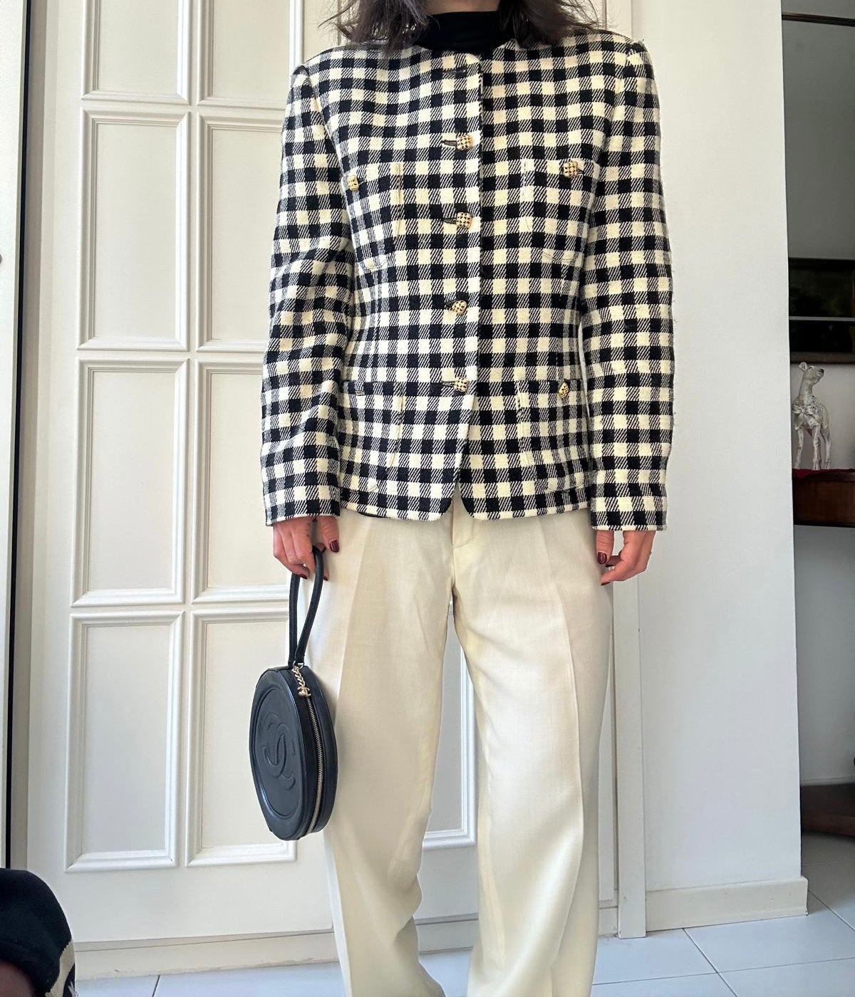 Blazer angora vichy