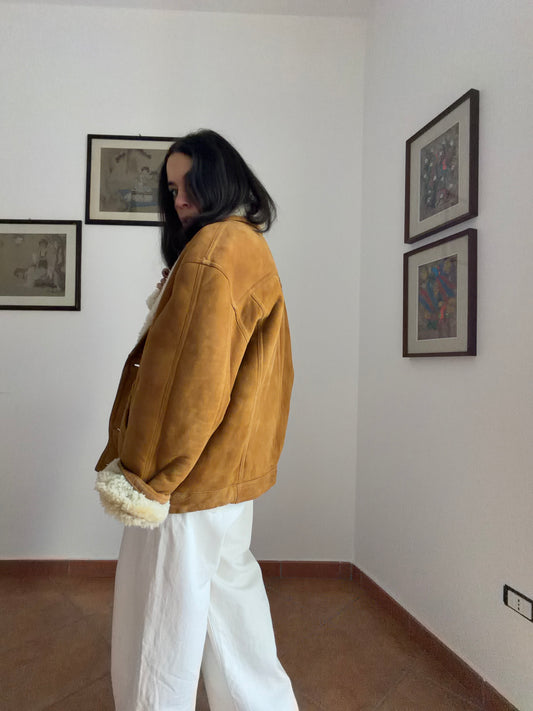 Montone shearling miele