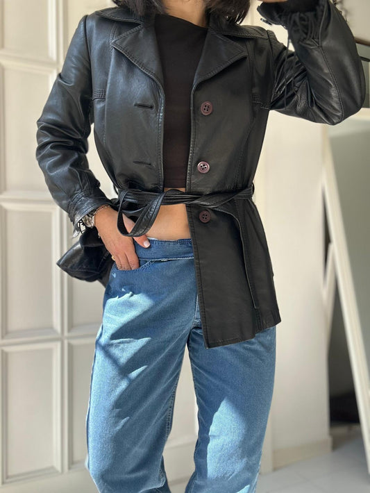 Blazer in pelle