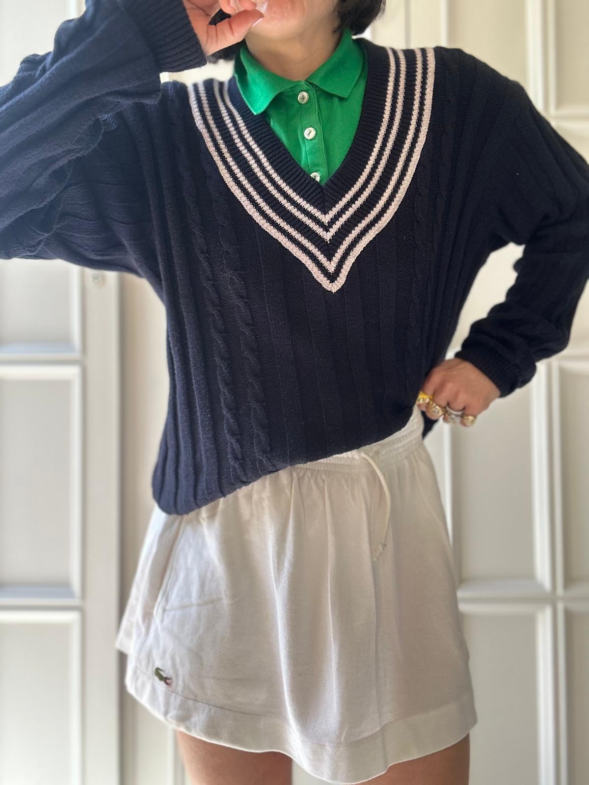 Cardigan vintage sporty