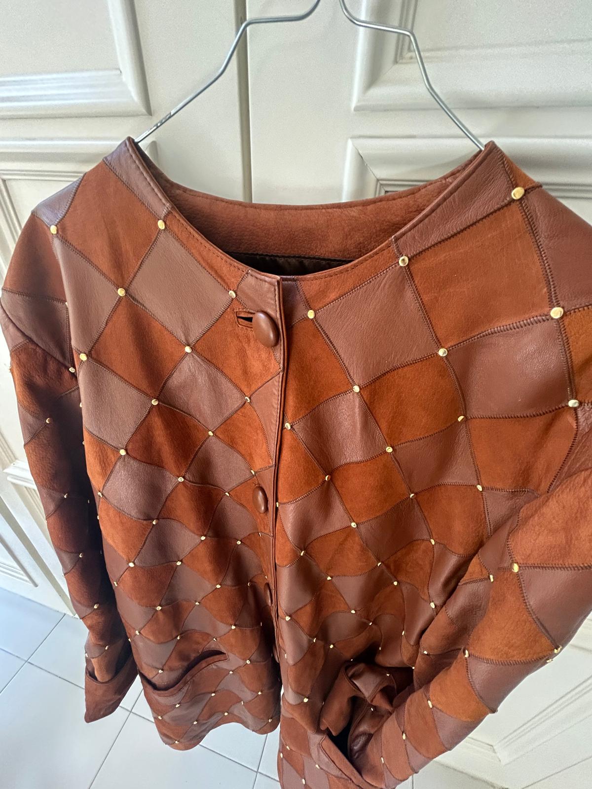 Giacca pelle e camoscio