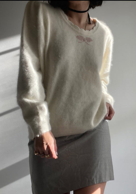 Pullover angora